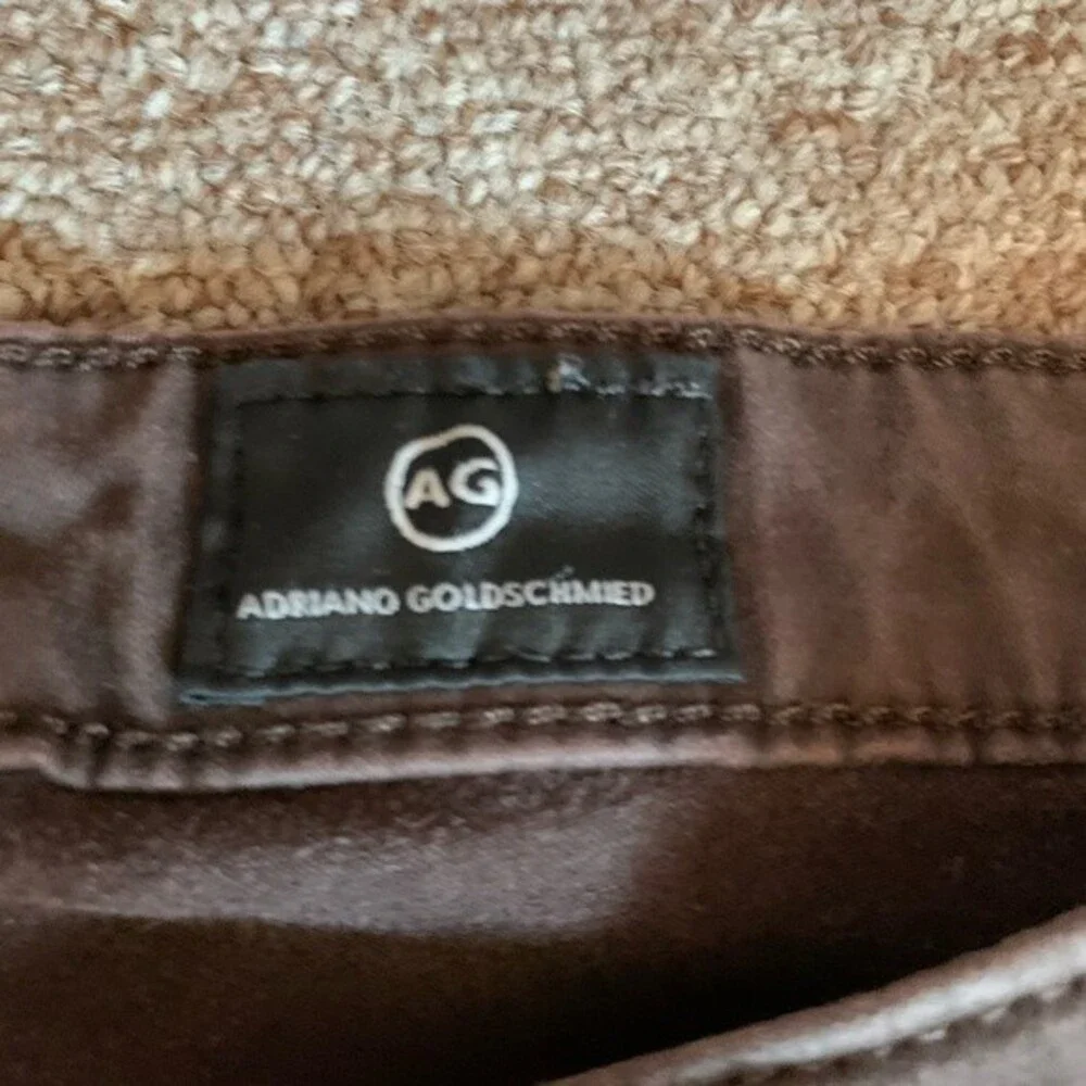 AG Adriano Goldschmied The Prima Cigarette Leg Brown Jeans - 31R